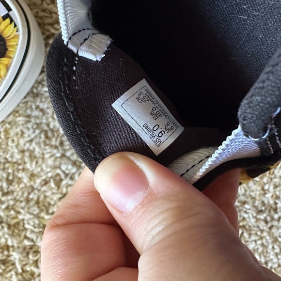 Vans Sunflower Checkered Slip-On Sneakers - Black and Yellow - Picture 8 of 8